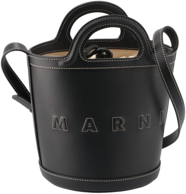 タグ付き♥2WAY SweedyレザーショルダーハンドバッグM黒Marniマルニ MARNI - タグ付き♥2WAY SweedyレザーショルダーハンドバッグM黒Marni